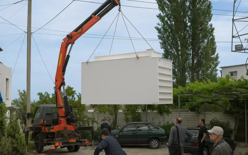 Локальные очистные сооружения 12 м³/сутки (до 60 человек). Крым, пгт. Коктебель - фото